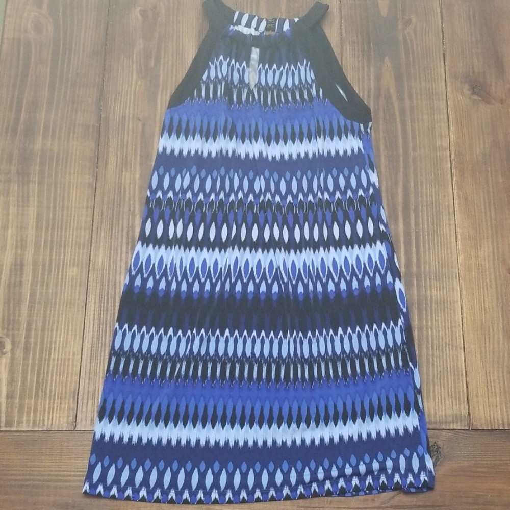 Blue & Black Dress Small